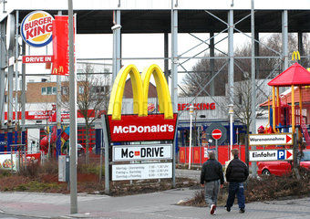 Burger King und McDonalds Filialen