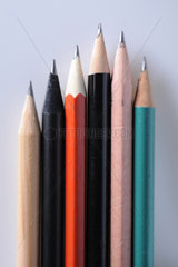Bleistiftspitzen  verschiedene Farben