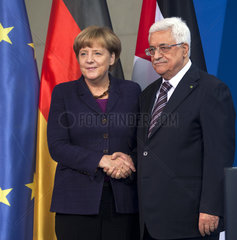 Merkel + Abbass