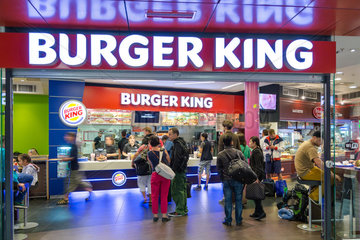 Prag  Tschechien  Burger King im Prag Hauptbahnhof