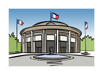 Illustration of the Economic  Social and Environmental Council of France
