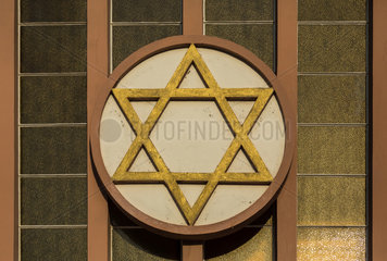 Weissenburg  Frankreich  Davidstern der Synagoge von Wissembourg