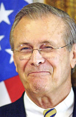 US-Verteidigungsminister Donald Rumsfeld  Portrait  2003