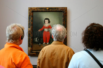 Besucher der Goya Ausstellung.