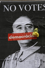 Katalonien  Spanien - Unabhaengigkeitsreferendum: Franco-Plakat