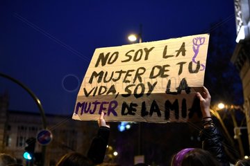 SPAIN-MADRID-WOMEN-MANIFESTATION