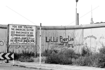 Berliner Mauer  an der Waldemarstrasse in Kreuzberg