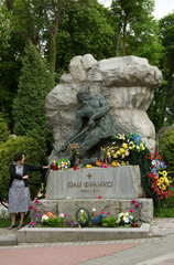 Lemberg  Ukraine  Grab von Iwan Franko auf dem Lytschakiwski-Friedhof
