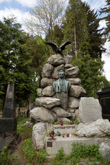 Lemberg  Ukraine  Grab von Stanislaw Szczepankowski auf dem Lytschakiwski-Friedhof