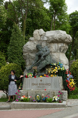 Lemberg  Ukraine  Grab von Iwan Franko auf dem Lytschakiwski-Friedhof