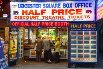 London  Grossbritannien  Leicester Square Box Office  Kartenvorverkauf