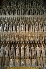 Oxford  Grossbritannien  Heiligendarstellungen am Altar der Kapelle des New College