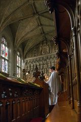 Oxford  Grossbritannien  Evensong in der Kapelle des Magdalen College