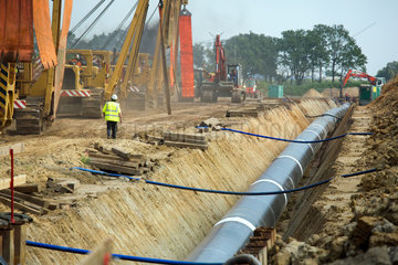 Hamersen  Deutschland  Bau der Nordeuropaeischen Erdgasleitung (NEL)