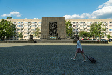 Warschau  Polen  das Warschauer Ghetto-Ehrenmal
