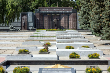 Tiraspol  Republik Moldau  Gedenktafel am Helden-Gedenkplatz