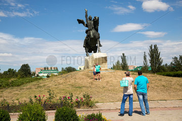 Tiraspol  Republik Moldau  Suvorov-Denkmal an der Strasse des 25. Oktobers