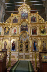 Chitcani  Republik Moldau  Ikonostase in der Himmelfahrtskirche des Kloster Neu-Niamtz