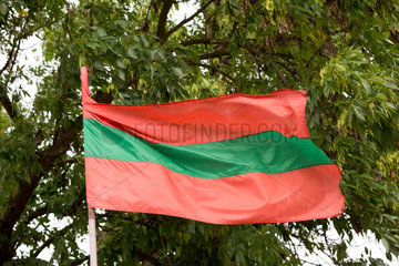 Bender  Republik Moldau  transnistrische Fahne