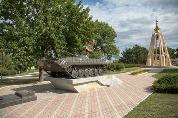 Bender  Republik Moldau  Mahnmal fuer den Transnistrien-Konflikt