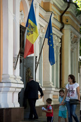 Kischinau  Republik Moldau  Haupteingang des Praesidentenpalastes