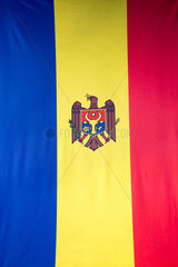 Kischinau  Republik Moldau  Fahne Moldawiens