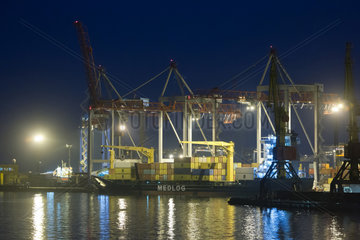 Odessa  Ukraine  Containerterminal in der Hafenanlage von Odessa