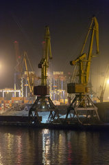Odessa  Ukraine  der Containerterminal im Hafen