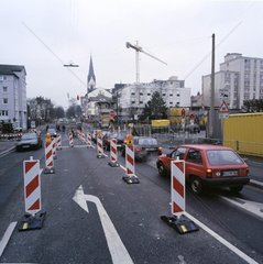 Umleitung in der Liebig-Strasse