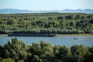 Giurgiulesti  Moldawien  Blick auf die Donau im Dreilaendereck