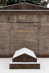 Berlin  Deutschland  Grab des Politikers Gustav Stresemann