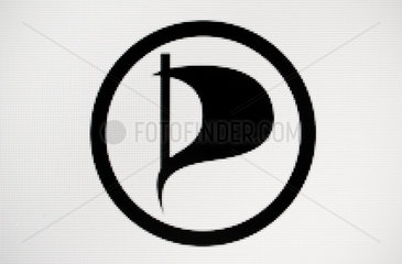 Berlin  Deutschland  das Logo der digitalen Piratenpartei