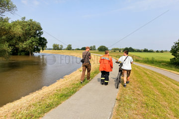 Ruehstaedt  Deutschland  Hochwasser an der Elbe