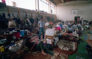 Prijedor  Bosnien-Herzegowina  das Gefangenenlager Trnopolje