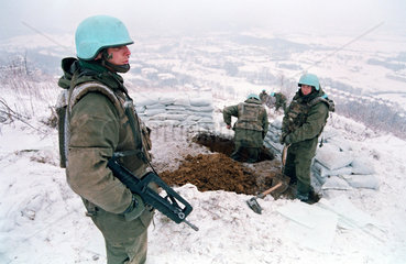Sarajevo  Bosnien-Herzegowina  franzoesische UN-Truppen