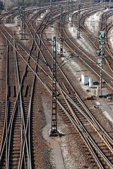 Maschen  Deutschland  Gleise und Weichen auf dem Rangierbahnhof