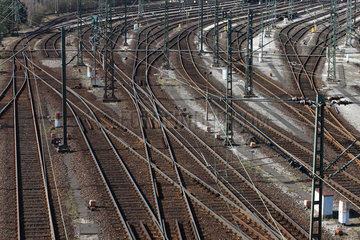 Maschen  Deutschland  Gleise und Weichen auf dem Rangierbahnhof