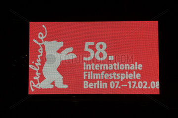 Berlin  Deutschland  das Logo der Internationalen Filmfestspiele Berlinale 2008