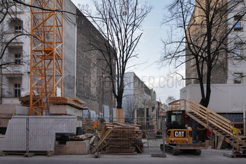 Berlin  Deutschland  Baustelle fuer Wohnungsneubau in der Scharnweberstrasse