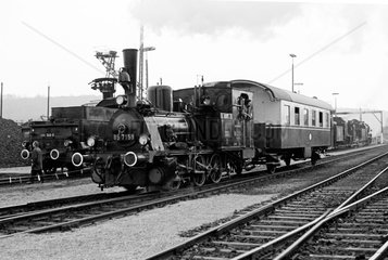 Stolberg  BRD  Dampflokomotive 89 7159 im BW Stolberg
