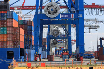 Hamburg  Deutschland  Containerterminal am Burchardkai