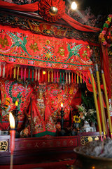 Hongkong  China  konfuzianischer Altar in einem Tempel in Yau Tong