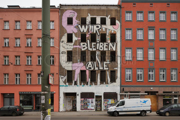 Berlin  Deutschland  leerstehendes  ehemals besetztes Haus in der Brunnenstrasse