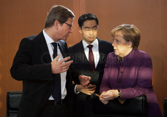Westerwelle + Roesler + Merkel
