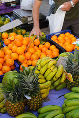 Inca  Mallorca  Spanien  Obst auf einem Wochenmarkt