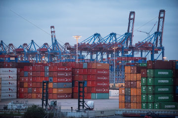 Hamburg  Deutschland  Container-Terminal im Hamburger Hafen