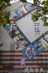 Monopoly street art in Berlin Kreuzberg