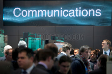 Hannover  Deutschland  IBM Messestand auf der CeBIT  Communications