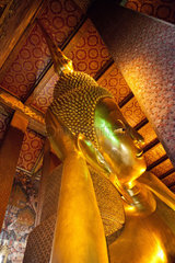 Bangkok  Thailand  der liegende Buddha im Tempel Wat Pho