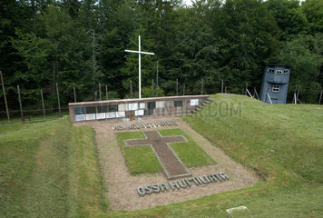 Natzwiller  Frankreich  Ruhestaette ermordeter KZ-Insassen in Natzweiler-Struthof